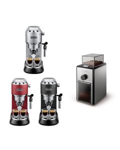【優惠套裝】De'Longhi Dedica Style 系列半自動咖啡機 (EC685) + 咖啡研磨器 (KG89)