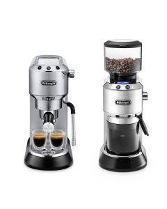 【限定套裝優惠】De'Longhi Dedica Arte 半自動咖啡機 EC885 + Dedica 系列咖啡研磨器 KG521.M