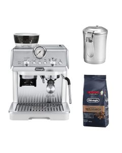 【福袋套裝優惠】De'Longhi La Specialista Arte 半自動咖啡機 (EC9155.W) + 真空咖啡保鮮罐 (DLSC068) + KIMBO 咖啡豆250g