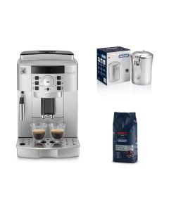 【限定套裝優惠】De'Longhi Magnifica S 系列 全自動即磨咖啡機(ECAM22.110.SB) + 真空咖啡保鮮罐(DLSC068) + KIMBO 咖啡豆