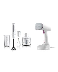 [限定套裝優惠] Braun MultiQuick 5 手提攪拌棒 MQ50236 + Braun QuickStyle 5 手提式蒸氣掛熨機 GS5011PU