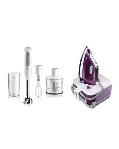 [限定套裝優惠] Braun CareStyle Compact Pro 壓力式蒸氣熨斗 IS2577VI + Braun MultiQuick 5 手提攪拌棒 MQ50236