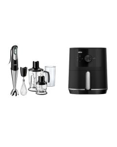 【套裝優惠】Braun MultiQuick 7 手提攪拌棒 MQ7045X + MultiFry 3 空氣炸鍋 HF3000