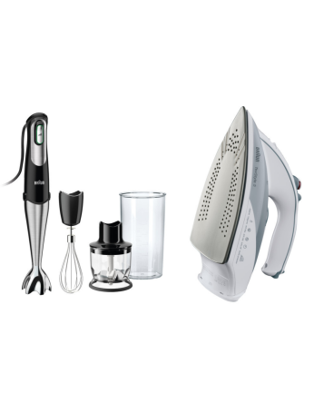 Braun MultiQuick 7 手提攪拌棒 MQ725 + TexStyle 5 蒸氣熨斗 TS535TPA