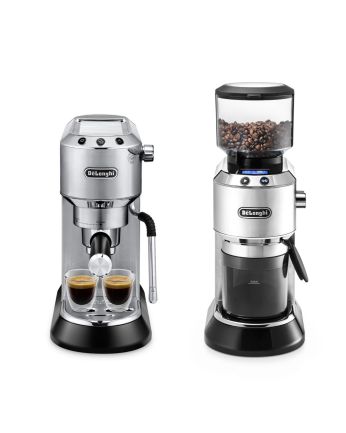 【限定套裝優惠】De'Longhi Dedica Arte 半自動咖啡機 EC885 + Dedica 系列咖啡研磨器 KG521.M