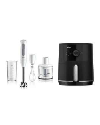 [限定套裝優惠] Braun MultiQuick 5 手提攪拌棒 MQ50236 + Braun MultiFry 3 空氣炸鍋 HF3000