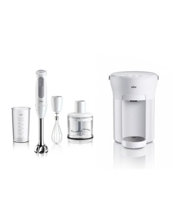 [限定套裝優惠] Braun AquaExpress 5 即熱水機 WD5000 + Braun MultiQuick 5 手提攪拌棒 MQ50236
