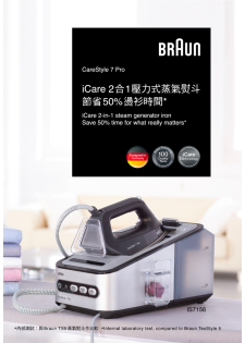 Braun CareStyle 7 Pro 壓力式蒸氣熨斗 IS7156